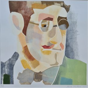 Nicole Montaigne, James Joyce, sjabloondruk 50 x 40 cm439042 Nicole Montaigne, James Joyce, sjabloondruk 50 x 40 cm